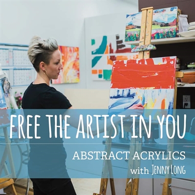 Abstract Acrylics Beginner Class with Jenny Long
