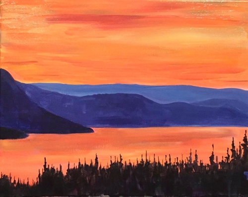 PINT & Paint: Shuswap Sunset