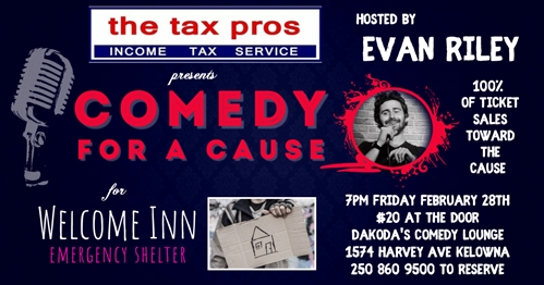 The Tax Pros’ Comedy for a Cause for Welcome Inn Emergency Shelter