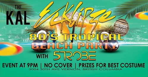 80s Tropical Beach Party with DJ Ecklipze