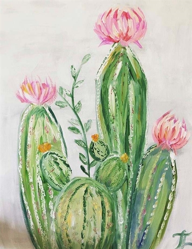 Paint Night! Cactus Painting