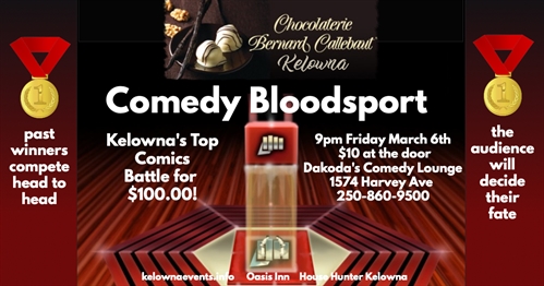 Chocolaterie Bernard Callebaut presents Comedy Bloodsport | iNFOnews.ca Chocolaterie Bernard Callebaut presents Comedy Bloodsport