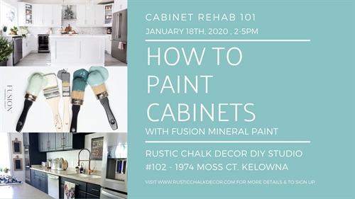 Sold out! How To Paint Cabinets 101 Workshop | iNFOnews.ca Sold out! How To Paint Cabinets 101 Workshop