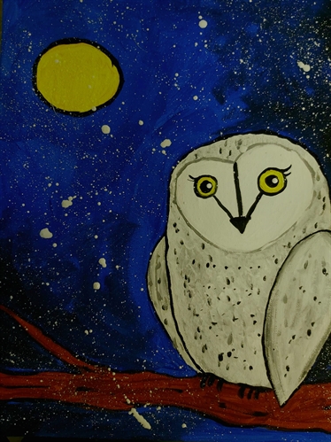 Kid’s Art Club – Sip & Paint: Friendly Owl