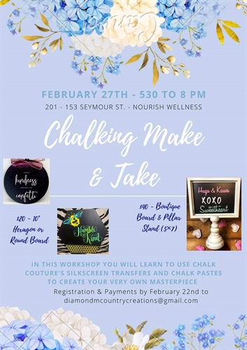 Make & Take Chalk Night | iNFOnews.ca Make & Take Chalk Night