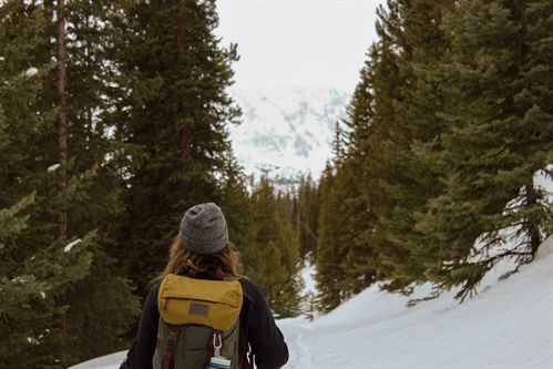 Adventurous Women Hike Bear Canyon Rim Trail at Bear Creek