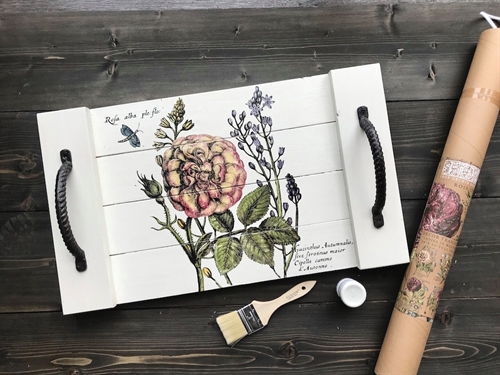 DIY Serving Tray with IOD Image Transfer