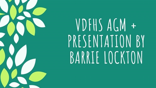 AGM and Presentation by Barrie Lockton