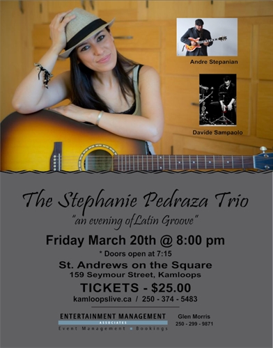 An Evening of Latin Groove with The Stephanie Pedraza Trio | iNFOnews.ca An Evening of Latin Groove with The Stephanie Pedraza Trio