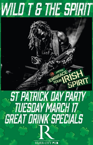 St Patrick’s Day Party with Wild T & The Spirit