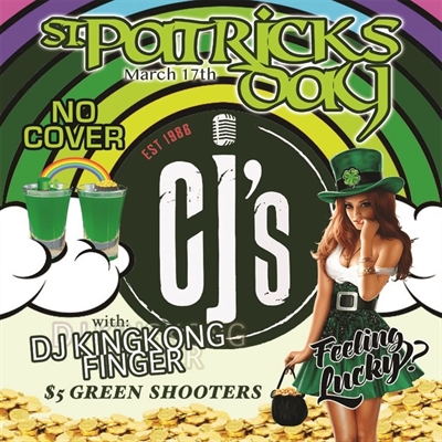 St. Patrick’s Day at CJ’s!