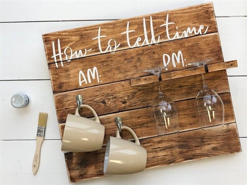 DIY Coffee Cup & Wine Glass Rack