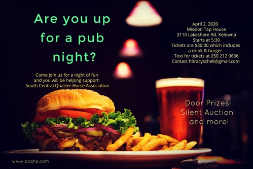 PUB NIGHT for South Central Quarter Horse Association