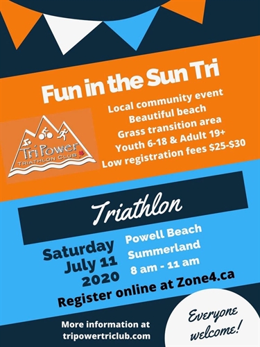 Cancelled: 2020 Fun In The Sun Triathlon
