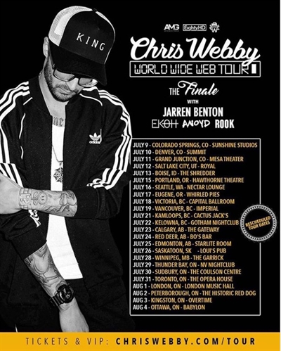 Chris Webby at Cactus Jack’s – Kamloops (BC) – July 22nd