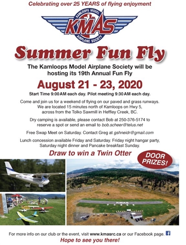 KMAS Fun Fly – moved to 2021
