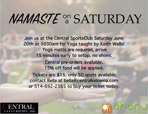 Namaste on a Saturday: Yoga Class is Open