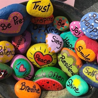 Arts Matter Online: Affirmation Rock Painting with Sanaz