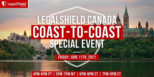 LegalShield Canada Coast-to-Coast Special Event