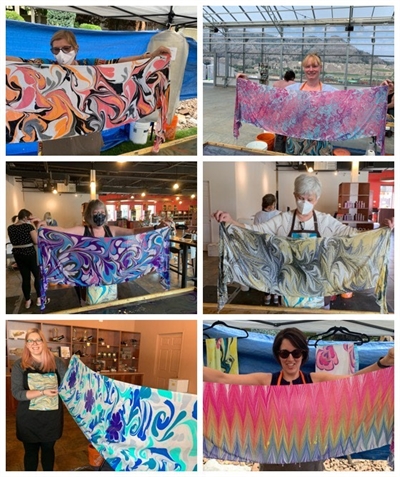 Create a Silk Scarf, SIP & DIP- NOBLE RIDGE WINERY