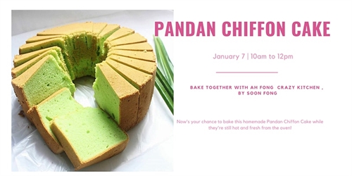 Free Baking Class -Pandan Chiffon Cake - Online | iNFOnews.ca Free Baking Class -Pandan Chiffon Cake – Online