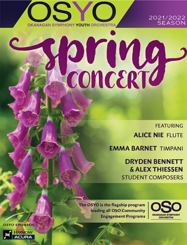 Okanagan Symphony Youth Orchestra presents its SPRING CONCERT