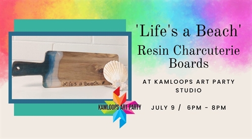 ‘Life’s a Beach’ Resin Charcuterie Boards
