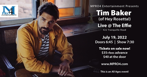 Tim Baker (of Hey Rosetta!) Live @ The Effie