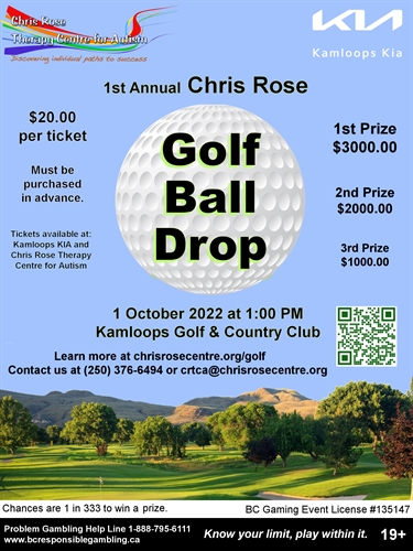 Chris Rose Therapy Centre for Autism Golf Ball Drop