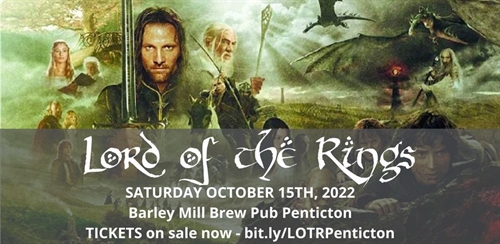 LORD OF THE RINGS TRIVIA at Barley Mill Brew Pub Penticton!