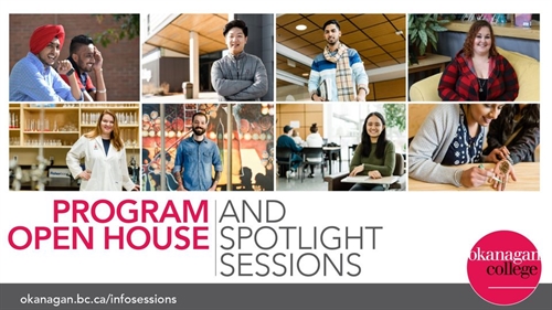 Kelowna Open House and Spotlight Sessions – Okanagan College