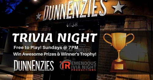 Sunday Night Trivia at DunnEnzies Kelowna-Mission!