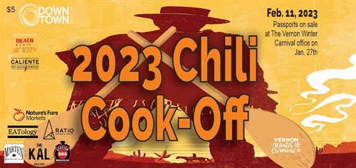 The one day Chili Cook-Off is back, with 6 participating venues! Get your $5 Passports.