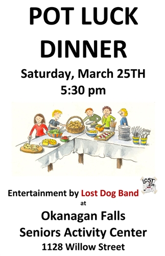 Potluck Dinner at Okanagan Falls Seniors Centre