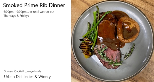 Smoked Prime Rib Dinner