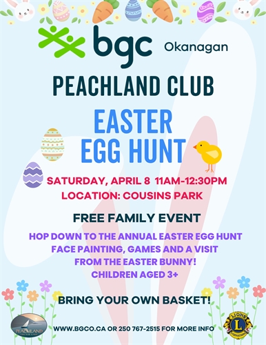 BGC Okanagan – Peachland Club Easter Egg Hunt
