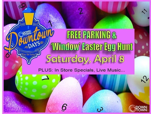 Downtown Days Window Easter Egg Hunt.