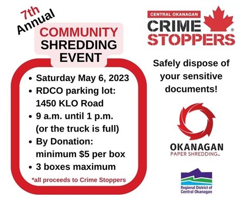 Kelowna Community Shred Event | iNFOnews.ca Kelowna Community Shred Event
