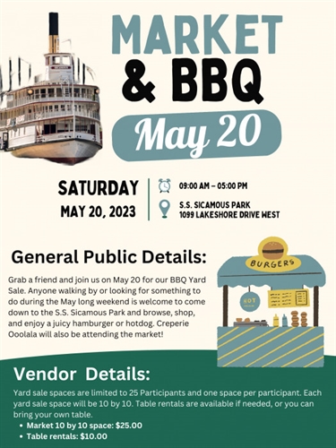Market & BBQ at the S.S. Sicamous Park