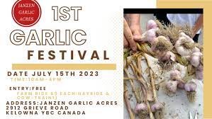 1st U-Pick Garlic Festival