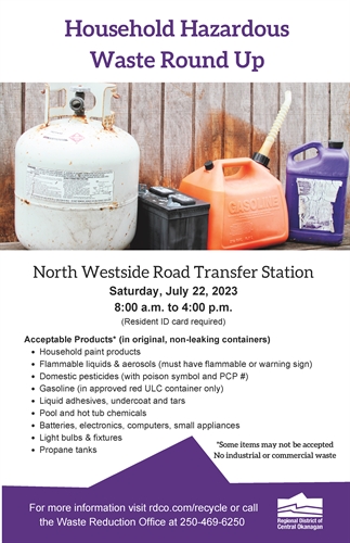 North Westside hazardous waste round up | iNFOnews.ca North Westside hazardous waste round up