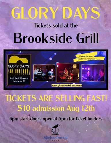 Brookside Grill with Glory Days Live Music | iNFOnews.ca Brookside Grill with Glory Days Live Music