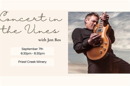 Concert in the Vine with Jon Bos | iNFOnews.ca Concert in the Vine with Jon Bos