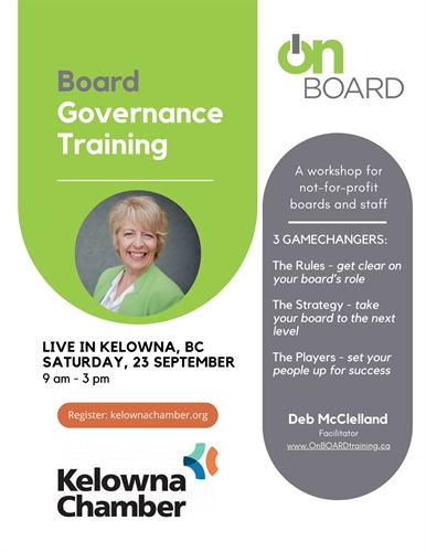 Board Governance Training with Deb McClelland | iNFOnews.ca Board Governance Training with Deb McClelland