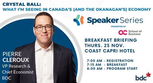 Speaker Series – BDC Chief Ecomomist