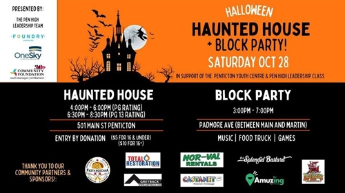 Halloween Haunted House + Block Party!
