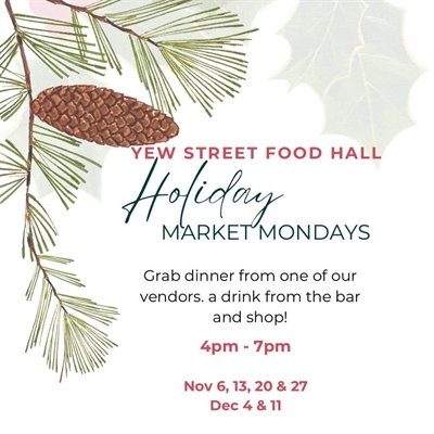 Yew Street Food Hall Holiday Market | iNFOnews.ca Yew Street Food Hall Holiday Market