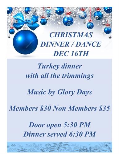 Christmas Dinner/Dance with Glory Days | iNFOnews.ca Christmas Dinner/Dance with Glory Days