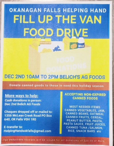 Fill Up The Van Food Drive