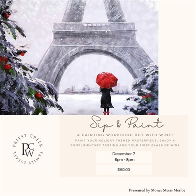 Sip & Paint – A Painting Workshop with Wine